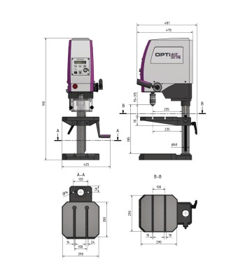 Wiertarka Optimum OPTIdrill DX17E 230V/1Ph/50Hz - www.toolsbook.eu
