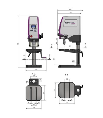 Wiertarka Optimum OPTIdrill DX17V - B16-stożek - www.toolsbook.eu