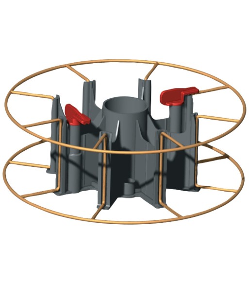 Adapter szpuli drutu 8-ramienny jednoczęściowy - www.toolsbook.eu