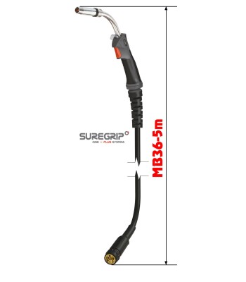 Mig uchwyt spawalniczy parker suregrip ergo 3600 pak x 5m