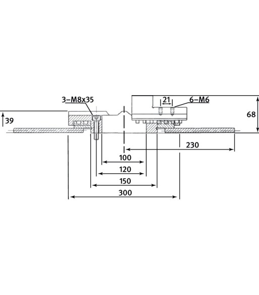 Uchwyt trójszczękowy do SDT350 - SDT500 Nośność 120 kg - www.toolsbook.eu