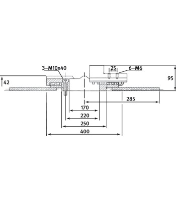 Uchwyt trójszczękowy do SDT500WE Nośność 240 kg - www.toolsbook.eu