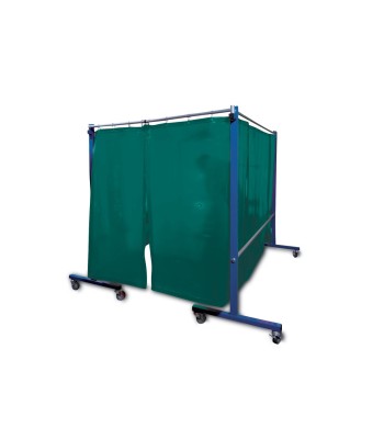 TransFlex parawan spawalniczy - zielony 3700x1950 mm - ze stojakami - www.toolsbook.eu