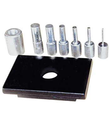 Zestaw trzpieni dociskowych 6-cio elementowy Ø 29, 24, 18, 14, 10, 5 mm - www.toolsbook.eu