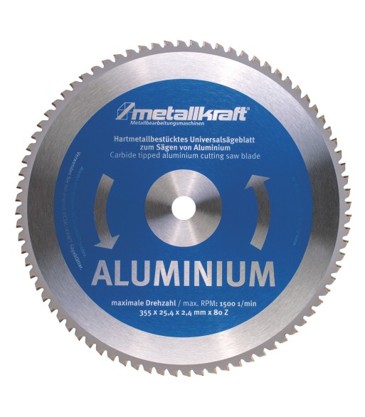 Tarcza tnąca aluminiowa Ø355 x 2,4 x 25,4 mm Z80 dla MTS 356 - www.toolsbook.eu