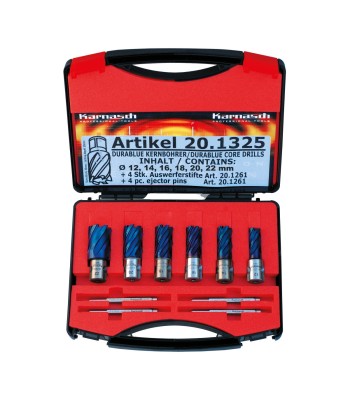 Zestaw wierteł rdzeniowych Blue-Line 30mm Ø14/16/18/20/22/26mm - www.toolsbook.eu