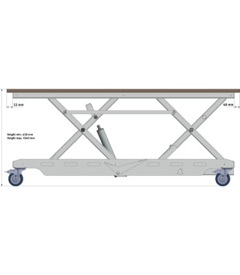 HT 300 L LAP Stół podnośny z perforowanym blatem roboczym UNICRAFT - www.toolsbook.eu