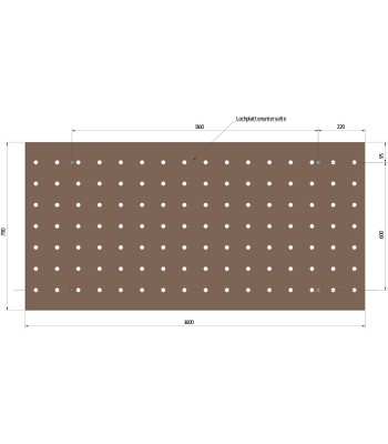 Perforowany blat roboczy buk multiplex dla HT 300 M - www.toolsbook.eu