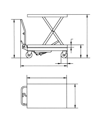 FHT 500 Stół nożycowy z podnośnikiem hydraulicznym UNICRAFT - www.toolsbook.eu