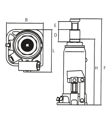 HSWH 50 podnośnik hydrauliczny 5t UNICRAFT - www.toolsbook.eu
