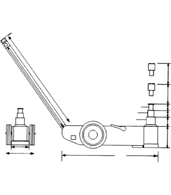 WWH 60000 PH Pneumatyczno-hydrauliczny podnośnik samochodowy UNICRAFT - www.toolsbook.eu
