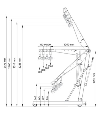 WKP 1000 Żuraw warsztatowy 1T - www.toolsbook.eu
