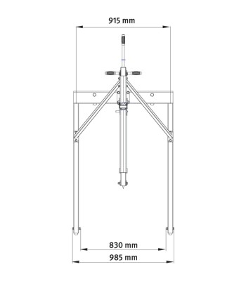 WKP 1000 Żuraw warsztatowy 1T - www.toolsbook.eu