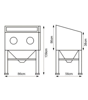 SSK 2 Piaskarka kabinowa UNICRAFT - www.toolsbook.eu