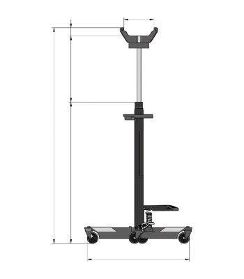 GH 750 TOP Podnośnik hydrauliczny 750kg UNICRAFT - www.toolsbook.eu
