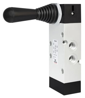 Zawór CAMOZZI 464-905 5/3 CC 1/4" dzwignia monostabilny