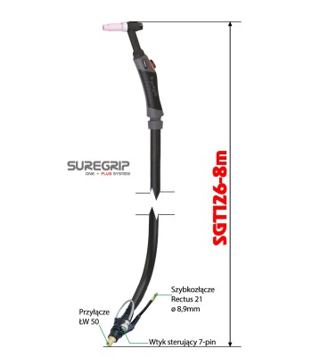 TIG UCHWYT SUREGRIP SGT26 FLEX PKG X 8m
