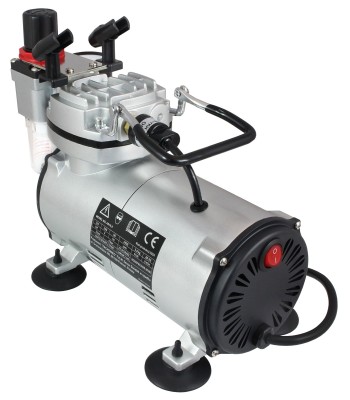 Kompresor MINI zestaw + aerograf-BD130 0.3 mm + w¹¿ 3 mb