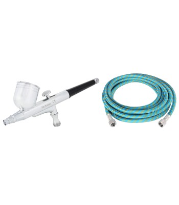 Kompresor MINI zestaw + aerograf-BD130 0.3 mm + w¹¿ 3 mb