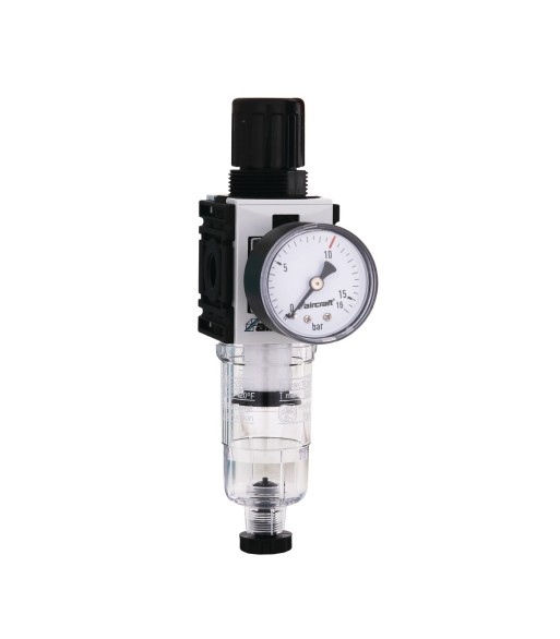 Regulator ciśnienia filtra 1/4" 12 bar z manometrem - www.toolsbook.eu