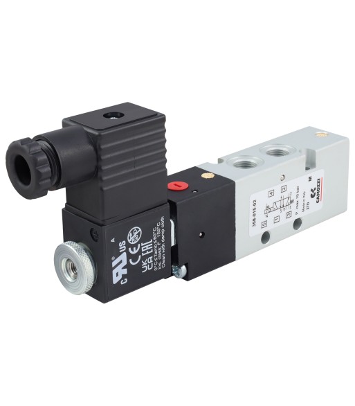 Zawór CAMOZZI 130-358-015-02 5/2 1/8" monostabilny + Cewka 48VAC / 24VDC + Wtyczka (130-358-015-02-48) - www.toolsbook.eu