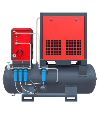 Sprężarka śrubowa ARROW II VSD 15 kW/500 710-1100 l/min. 16 Bar zestaw na zbiorniku poziomym 500L+ osuszacz + filtry ISO 8573-1 