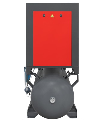 Sprężarka śrubowa ARROW II VSD 15 kW/500 710-1100 l/min. 16 Bar zestaw na zbiorniku poziomym 500L+ osuszacz + filtry ISO 8573-1 