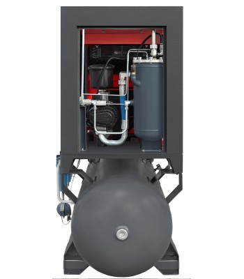 Sprężarka śrubowa ARROW II VSD 15 kW/500 710-1100 l/min. 16 Bar zestaw na zbiorniku poziomym 500L+ osuszacz + filtry ISO 8573-1 