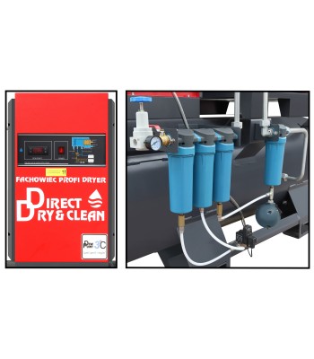 Sprężarka śrubowa ARROW II VSD 15 kW/500 710-1100 l/min. 16 Bar zestaw na zbiorniku poziomym 500L+ osuszacz + filtry ISO 8573-1 