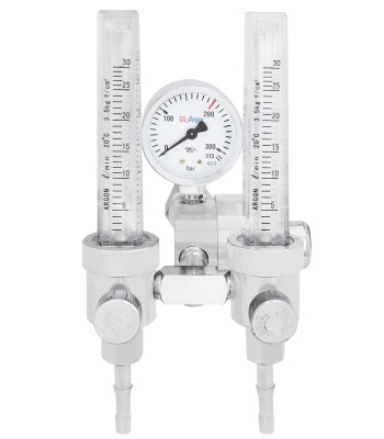 Reduktor butlowy CO2/AR MINI 2 rotametry (RED114.2) - www.toolsbook.eu