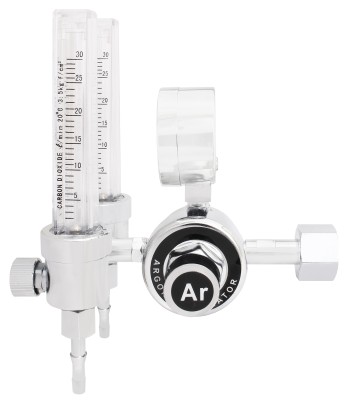 Reduktor butlowy CO2/AR MINI 2 rotametry (RED114.2) - www.toolsbook.eu