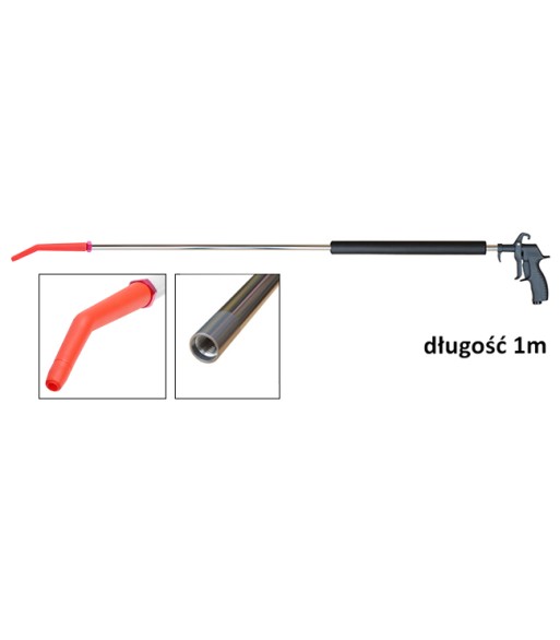 Pistolet do dmuchania oraz czyszczenia wkładów filtrów przemysłowych 1m "PROFI 40" prosty (004ADH-F) - www.toolsbook.eu