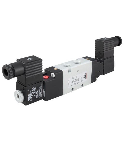 Zawór CAMOZZI 354-011-02 5/2 1/4" bistabilny + Cewka 24VAC / 12VDC + Wtyczka (5501.10-24) - www.toolsbook.eu