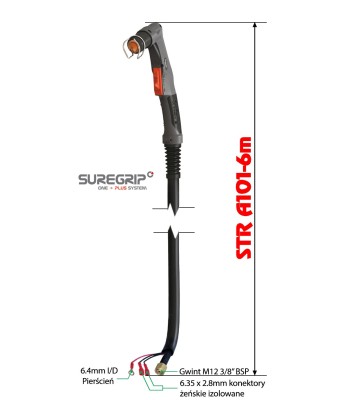 PLAZMA UCHWYT PLAZMOWY PARKER TRF A101 SUREGRIP 6m