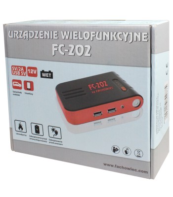 Wielofunkcyjne przenośne urządzenie rozruchowe z power bankiem 10000 mAh FC-202 12V 200A HOT (800/F) - www.toolsbook.eu