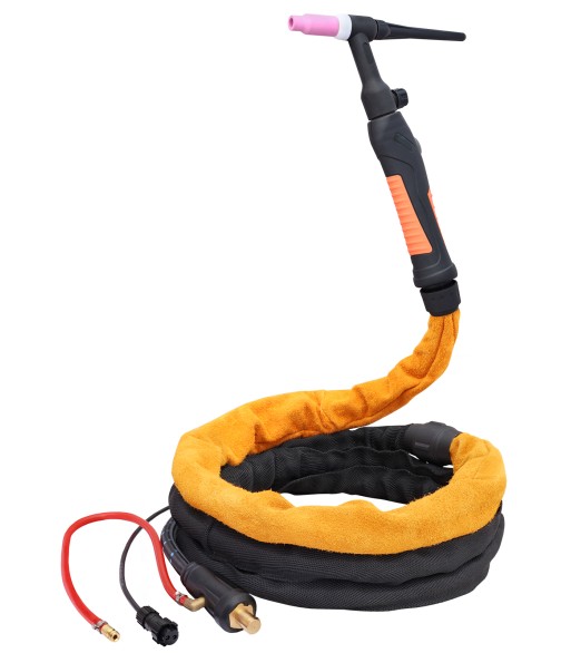 Uchwyt spawalniczy TIG 26V 4m ŁW35/50 zawór + przycisk CX80/CX90 WTYK 2 PIN (UT9/S) - www.toolsbook.eu