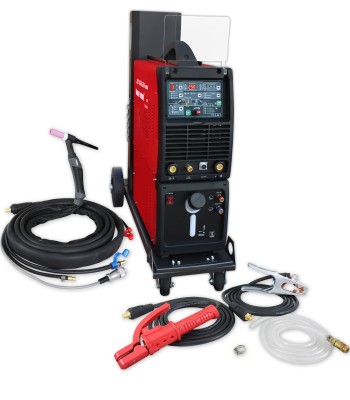 Spawarka inwertorowa JET TIG II TOWER AC/DC 250A IGBT PFC Welder Fantasy + chłodnica + wózek + uchwyt PARKER SGT18 4m HOT (JET2T