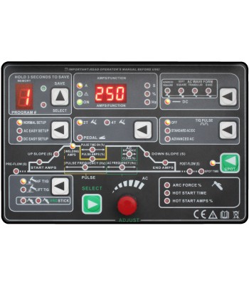 Spawarka inwertorowa JET TIG II TOWER AC/DC 250A IGBT PFC Welder Fantasy + chłodnica + wózek + uchwyt PARKER SGT18 4m HOT (JET2T