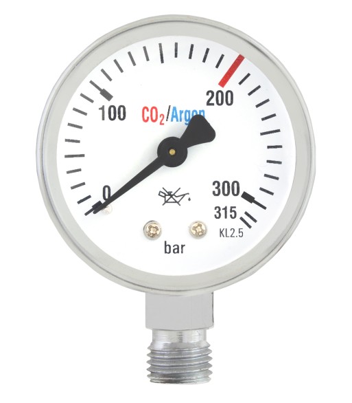 Manometr butlowy CO2/Ar MINI 0-315 bar (00.M106) - www.toolsbook.eu