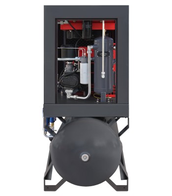 Sprężarka śrubowa ARROW II VSD 15 kW/500 720-1800 l/min. 10 Bar zestaw na zbiorniku poziomym 500L + osuszacz + filtry ISO 8573-1