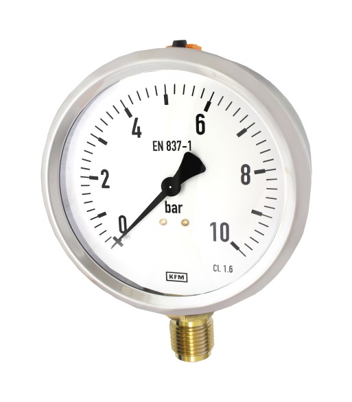 Manometr 100mm GLICERYNA 1/2" 10bar (MG10010) - www.toolsbook.eu