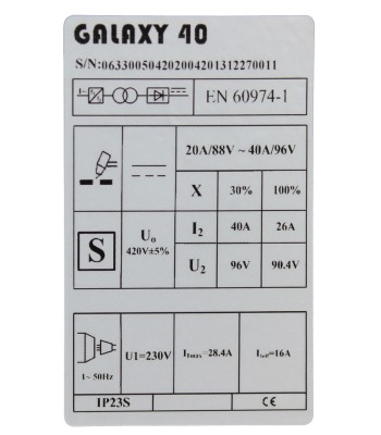 Przecinarka plazmowa GALAXY CUT 40 Welder Fantasy HOT (0534) - www.toolsbook.eu