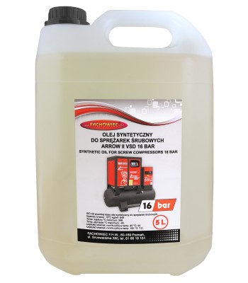Olej syntetyczny do sprężarki śrubowej 16 bar 5L (OL51F) - www.toolsbook.eu