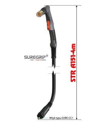 PLAZMA UCHWYT PLAZMOWY PARKER TRF A151 SUREGRIP 4m (STR A151-40-CC1) - www.toolsbook.eu