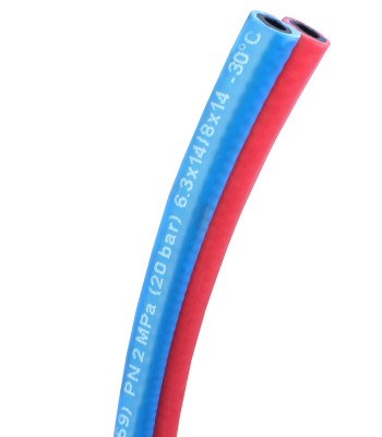 Wąż spawalniczy TWIN tlen 6.3mm - acetylen 8mm EN559 20BAR (W 992) - www.toolsbook.eu