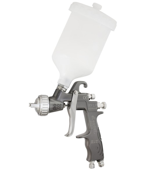 Pistolet lakierniczy LEADER K411 HVLP 2.5mm zbiornik 600ml model 2022-2026 (K411HVLP/25) - www.toolsbook.eu