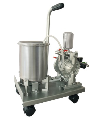 Pneumatyczna pompa membranowa  zbiornik 5L ze stali nierdzewnej HOT (HD-5) - www.toolsbook.eu