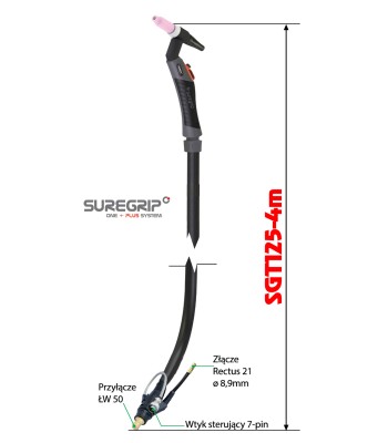TIG UCHWYT SPAWALNICZY PARKER SUREGRIP SGT125 PKG X 4m (SGTSF125M-UM17-12-SL) - www.toolsbook.eu