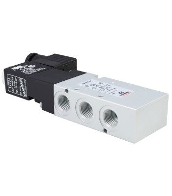 Zawór CAMOZZI 130-354-015-02 5/2 1/4" monostabilny + Cewka 24VAC / 12VDC + Wtyczka (130-354-015-02-24) - www.toolsbook.eu