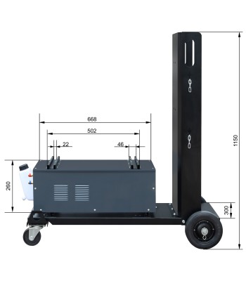 Wózek spawalniczy z chłodnicą 1700W MIG/MAG/TIG (0550.05) - www.toolsbook.eu